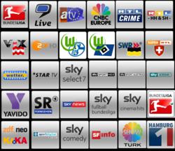 touchsquid favorite screen for german television channels